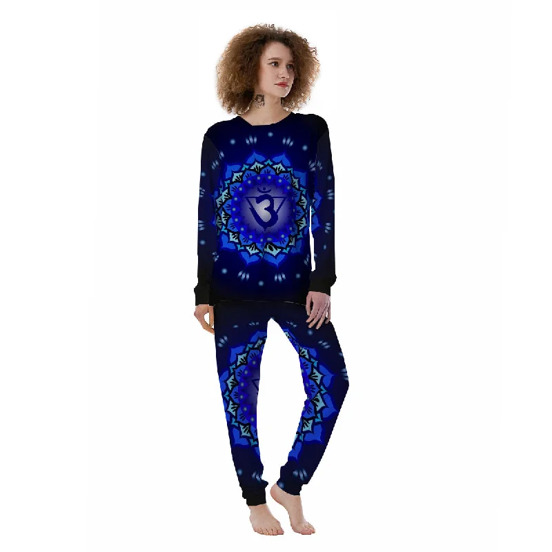 Mandala Ajna Chakra Print Women's Pajamas Trendy pajama sets for women