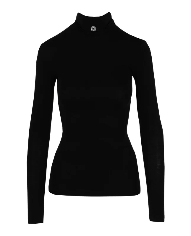 AMBUSH Womens Fitted Long Sleeve Turtleneck Sweater V-neck sweaters