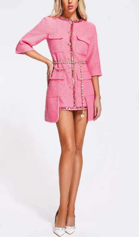 PINK WEAVE COAT Versatile mini dresses for all occasions