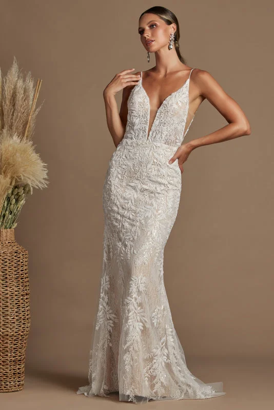 Nox Anabel Bridal: Captivating Elegance with Intricate Detailing (JE915) Romantic Lace Dress