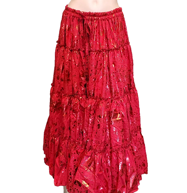 Belly Dance 25 yrd Cotton Skirt | Side-tie unclassified skirts