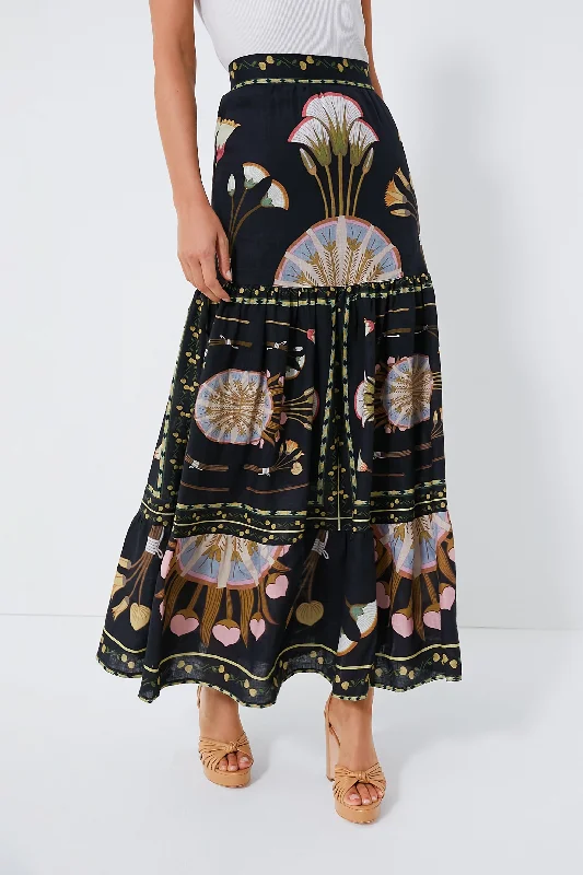 Black Cassia Skirt High-low unclassified skirts