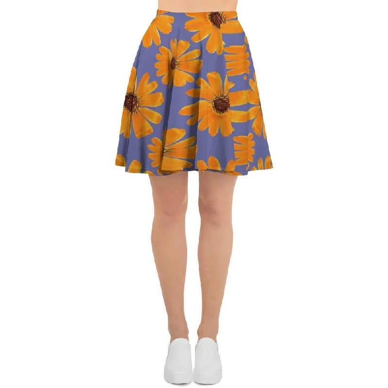 Cute Sunflower Women's Skirt High-end unclassified skirts