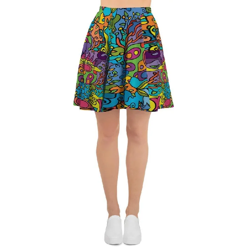 Demon Psychedelic Women's Skirt Bright color unclassified skirts