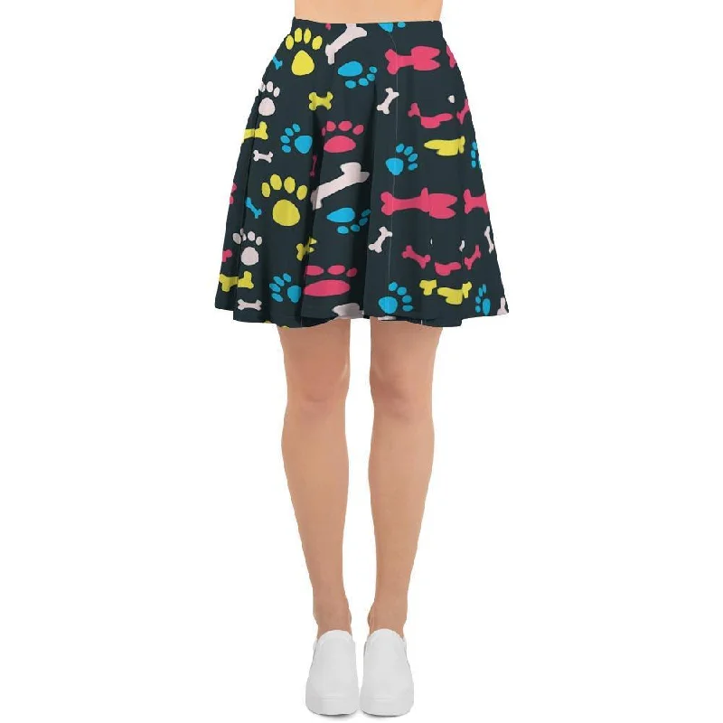 Dog Paw Print Women's Skirt Popular unclassified skirts