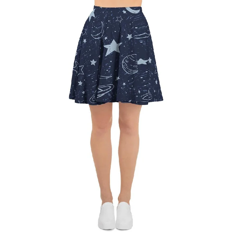 Doodle Galaxy Space Women's Skirt Stretchy unclassified skirts