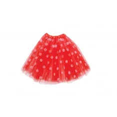 Red Polka Dot 3 Layer Tutu Skirt Tulle unclassified skirts