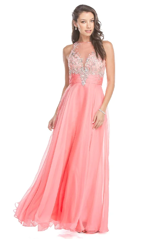 Aspeed Design -L1419 Embellished Bodice A-Line Prom Dress Festival unclassified dresses