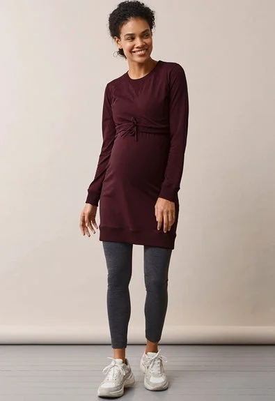 Boob Organic Cotton Maternity & Nursing B-Warmer Dress with Fleece-Lined Bust - More Colours Earthy tone unclassified dresses