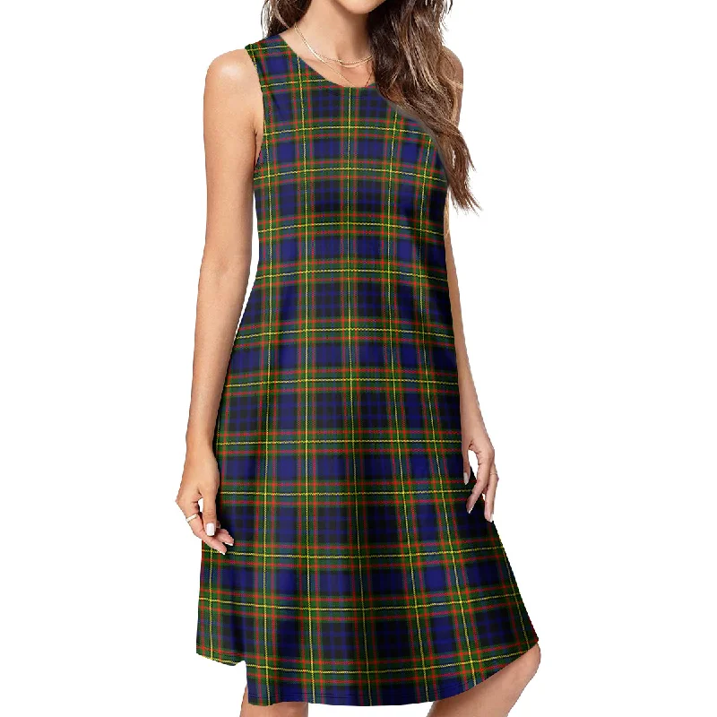 Clelland Modern Tartan Womens Casual Dresses Engagement unclassified dresses