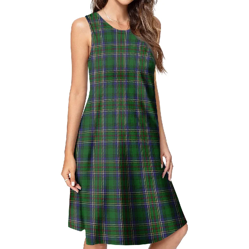 Cockburn Tartan Womens Casual Dresses Satin unclassified dresses