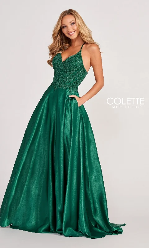 Colette by Daphne Satin Prom Ball Gown CL2033 Women's unclassified dresses