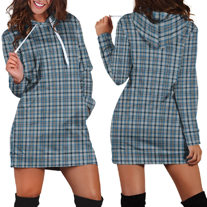 Conquergood Tartan Hoodie Dress Y2K unclassified dresses