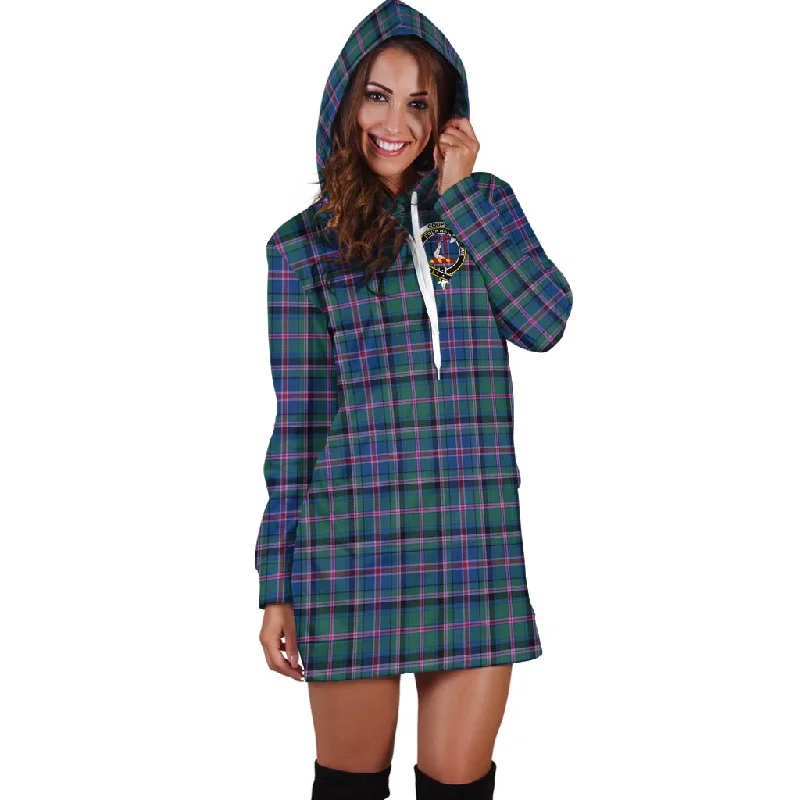 Cooper Tartan Hoodie Dress with Family Crest Festival unclassified dresses