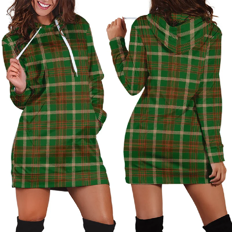 Copeland Tartan Hoodie Dress Off-shoulder unclassified dresses