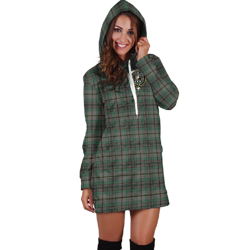 Craig Tartan Hoodie Dress with Family Crest Budget-friendly unclassified dresses