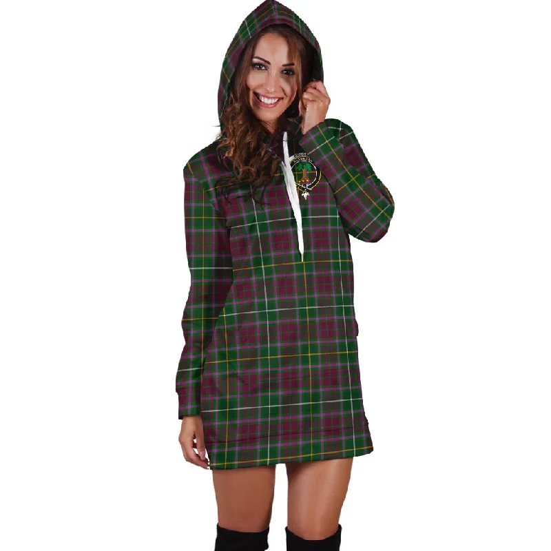 Crosbie Tartan Hoodie Dress with Family Crest High-end unclassified dresses