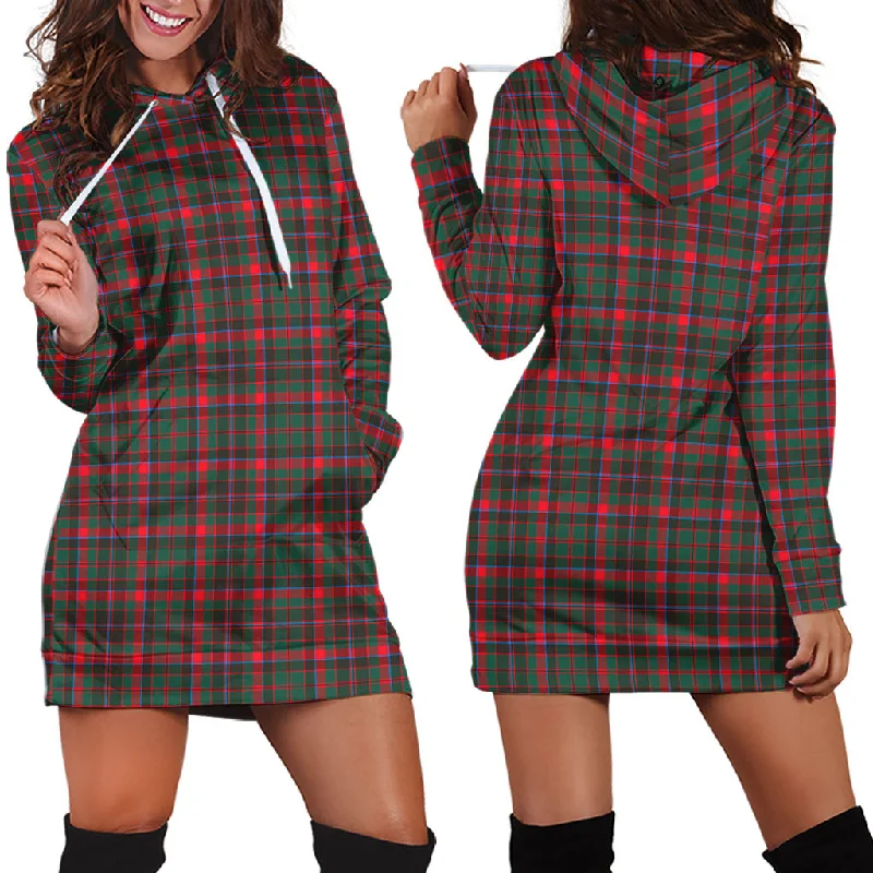 Cumming Hunting Modern Tartan Hoodie Dress Neutral tone unclassified dresses