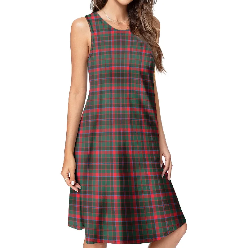 Cumming Hunting Modern Tartan Womens Casual Dresses Holiday unclassified dresses