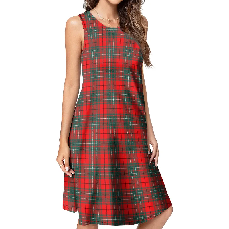 Cumming Modern Tartan Womens Casual Dresses Lounge unclassified dresses