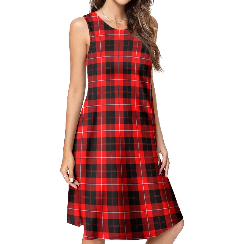 Cunningham Modern Tartan Womens Casual Dresses Breathable unclassified dresses