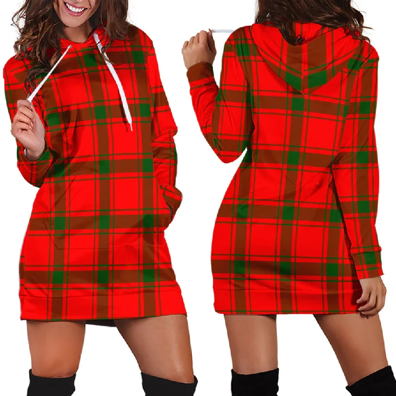 Darroch Tartan Hoodie Dress Dark color unclassified dresses