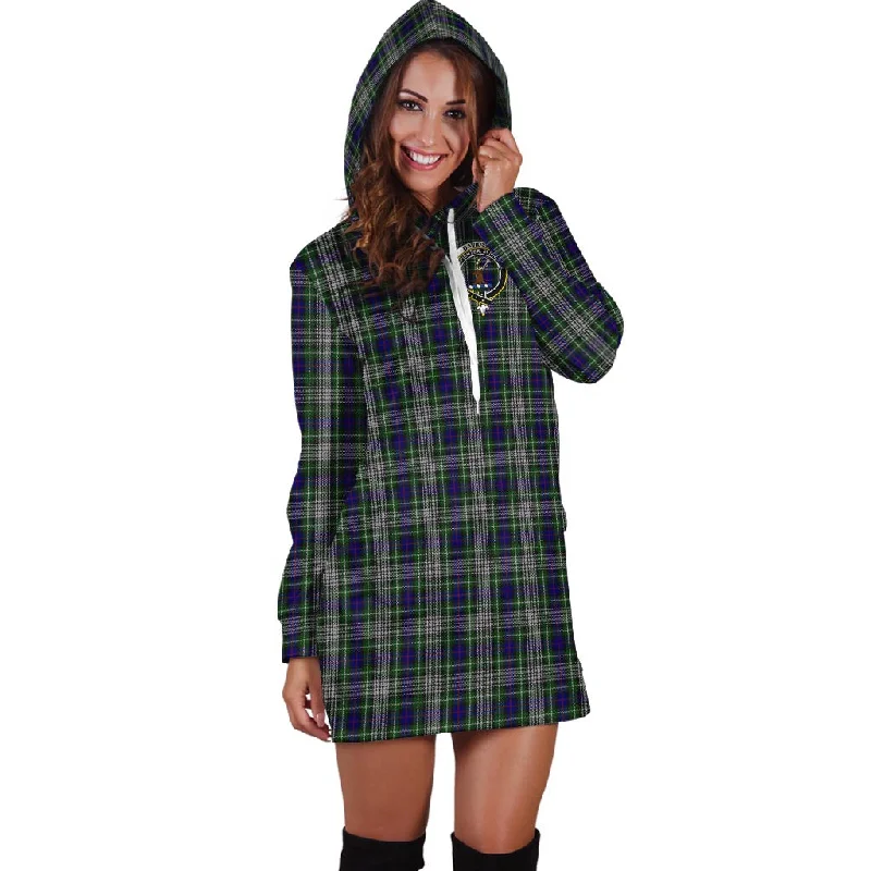 Davidson of Tulloch Dress Tartan Hoodie Dress with Family Crest Designer unclassified dresses