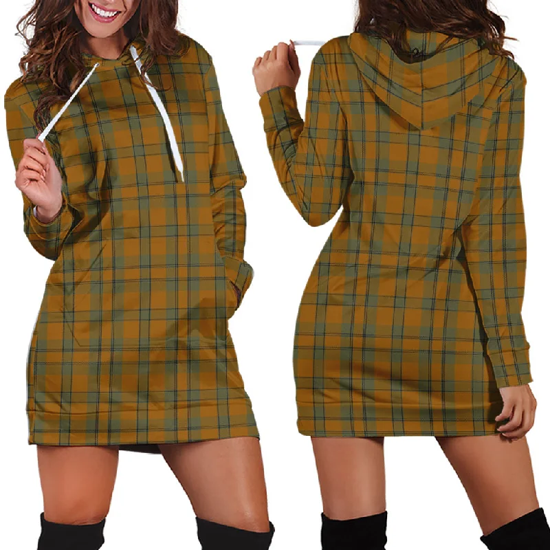 Donachie of Brockloch Ancient Hunting Tartan Hoodie Dress Off-shoulder unclassified dresses