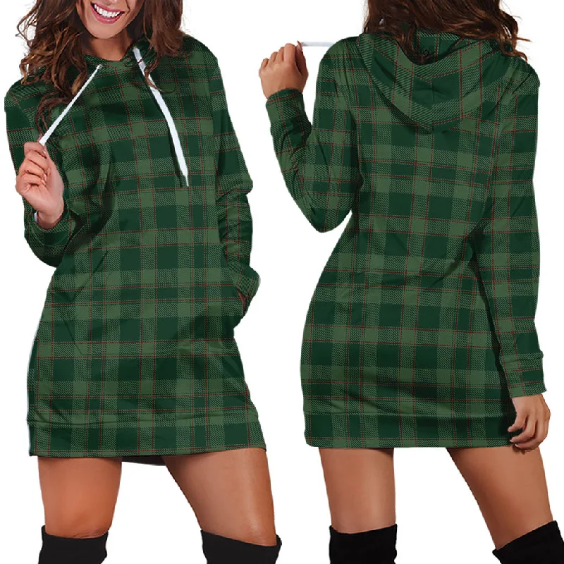 Donachie of Brockloch Hunting Tartan Hoodie Dress Monochrome unclassified dresses