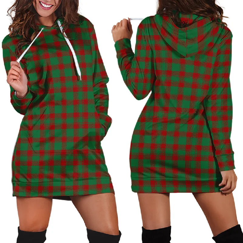 Donachie Tartan Hoodie Dress Long sleeve unclassified dresses