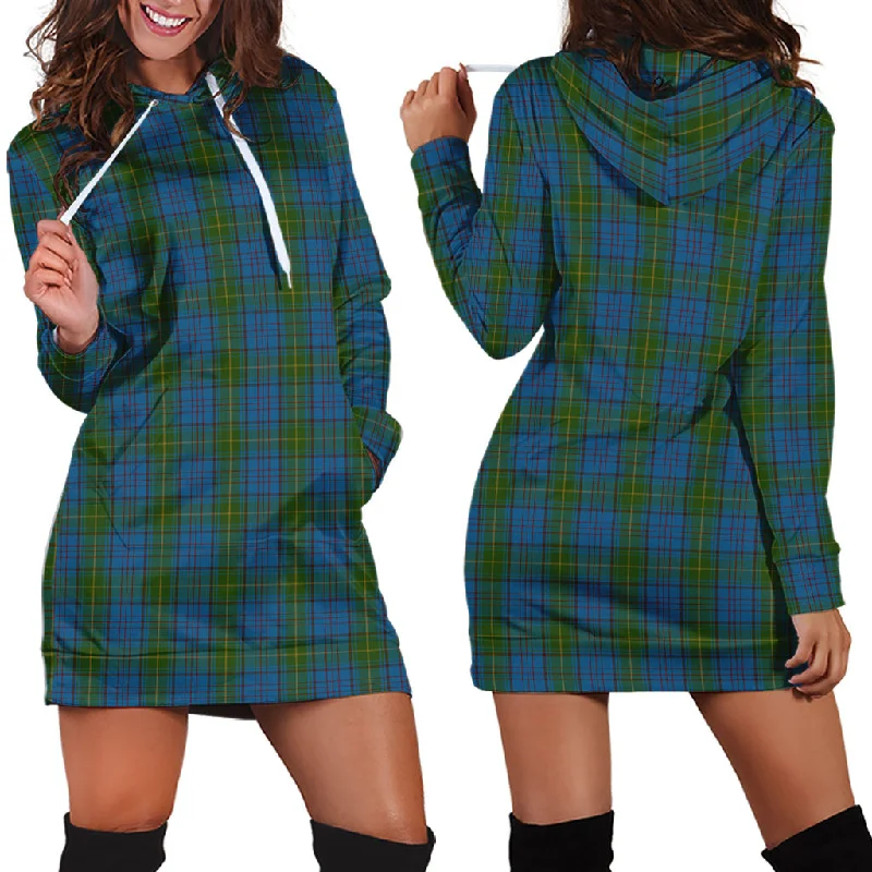 Donegal County Ireland Tartan Hoodie Dress Satin unclassified dresses