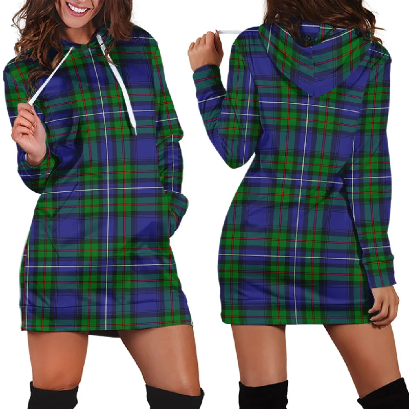 Donnachaidh Tartan Hoodie Dress Vacation unclassified dresses