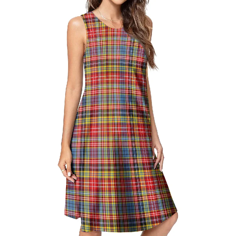 Drummond of Strathallan Modern Tartan Womens Casual Dresses Corset unclassified dresses