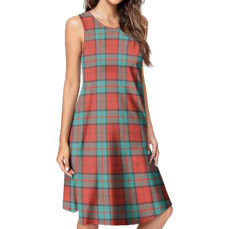 Dunbar Ancient Tartan Womens Casual Dresses Long unclassified dresses