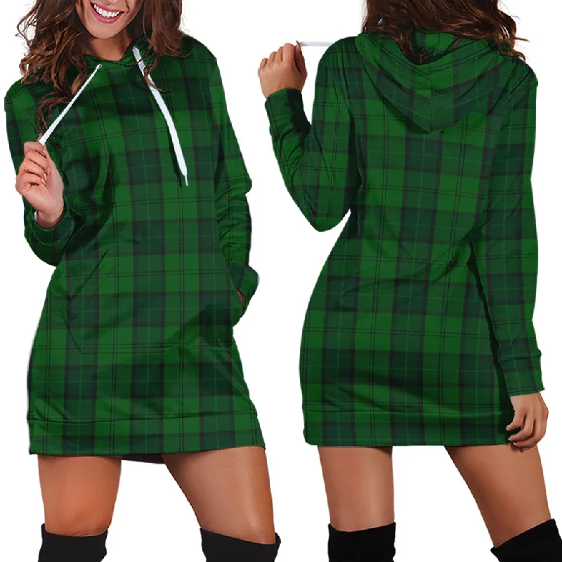 Dunbar Hunting Tartan Hoodie Dress Tiered unclassified dresses