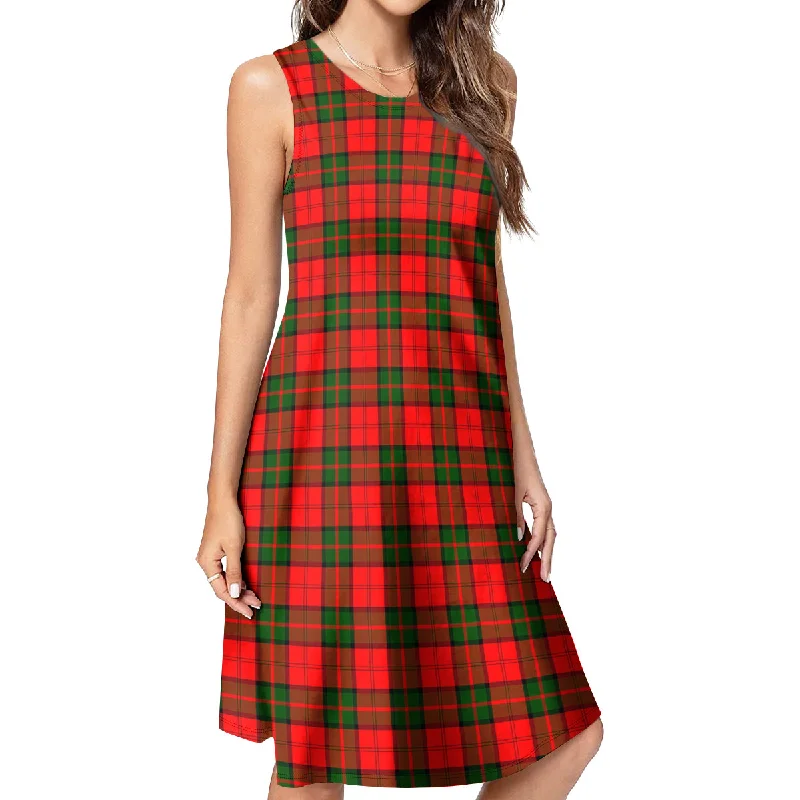 Dunbar Modern Tartan Womens Casual Dresses Beach unclassified dresses