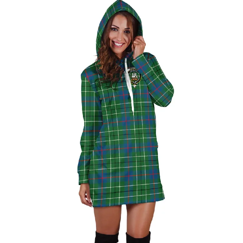 Duncan Ancient Tartan Hoodie Dress with Family Crest Floral unclassified dresses