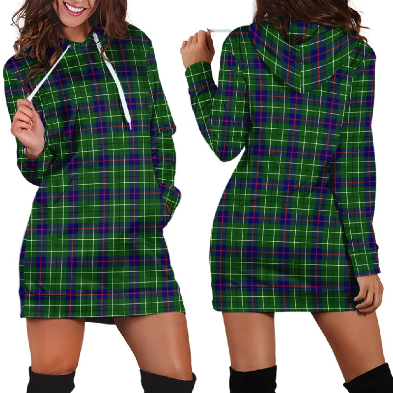 Duncan Modern Tartan Hoodie Dress Cocktail unclassified dresses