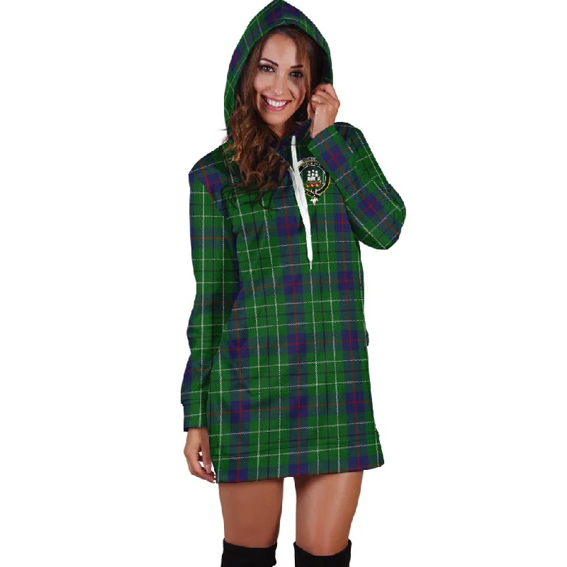 Duncan Tartan Hoodie Dress with Family Crest Tiered unclassified dresses