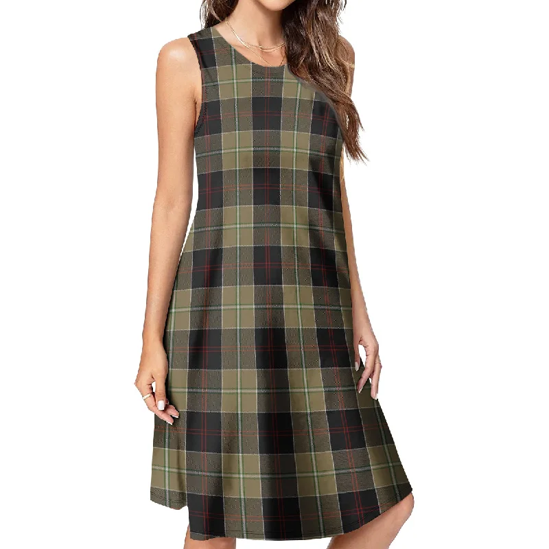 Dunlop Hunting Tartan Womens Casual Dresses Cotton unclassified dresses