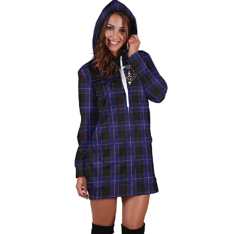 Dunlop Tartan Hoodie Dress with Family Crest Ruffled unclassified dresses