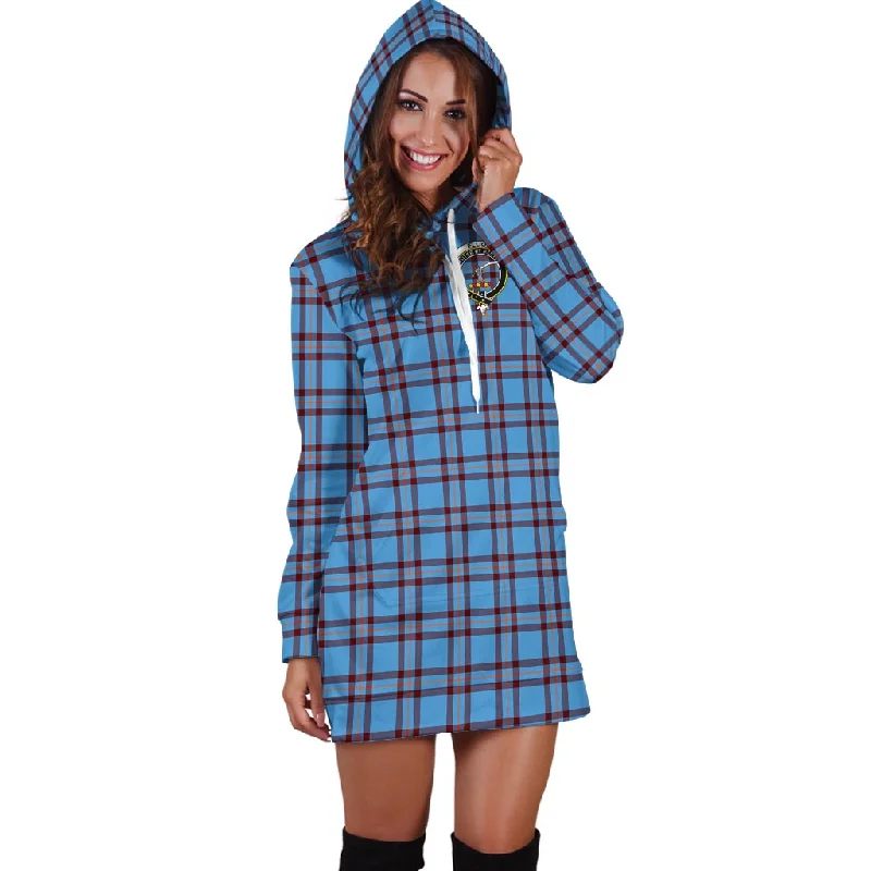 Elliot Ancient Tartan Hoodie Dress with Family Crest Stylish unclassified dresses