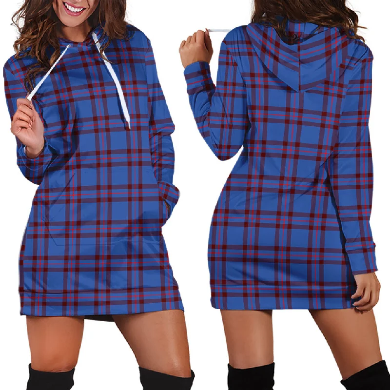 Elliot Modern Tartan Hoodie Dress Mesh unclassified dresses