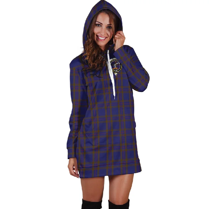 Elliot Tartan Hoodie Dress with Family Crest Minimalist unclassified dresses