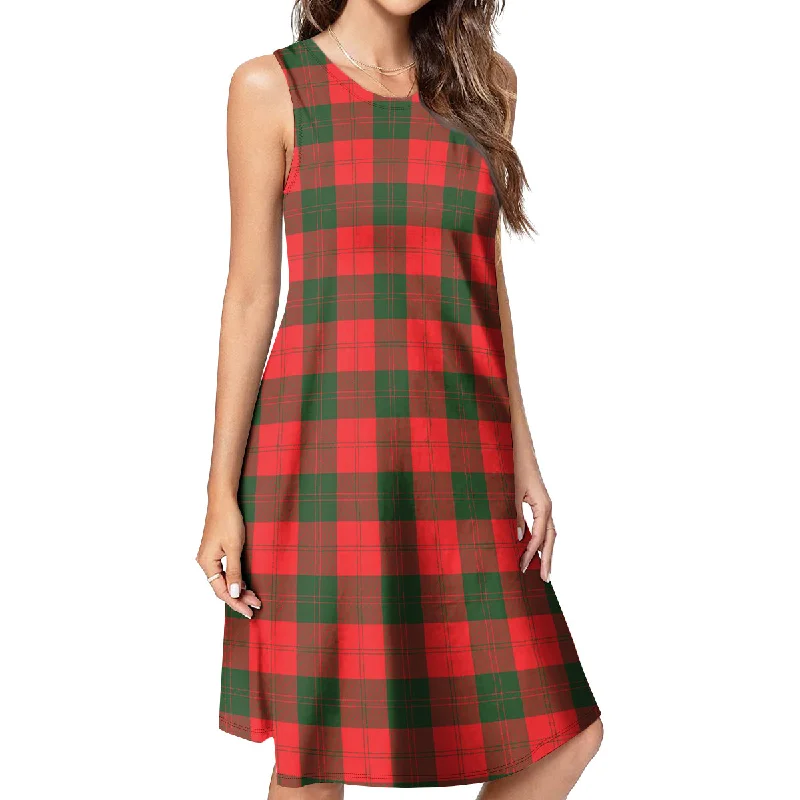 Erskine Modern Tartan Womens Casual Dresses Neutral tone unclassified dresses