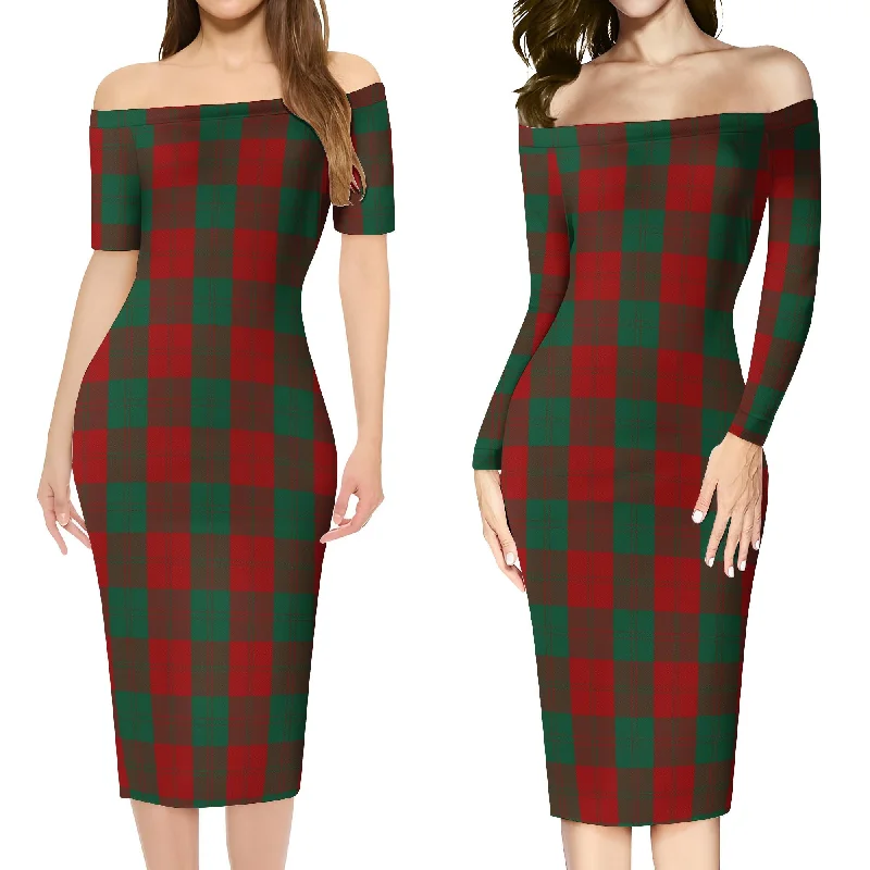 Erskine Tartan Off Shoulder Lady Dress Halter unclassified dresses