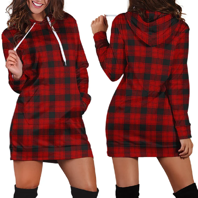 Ewing Tartan Hoodie Dress Stretchy unclassified dresses