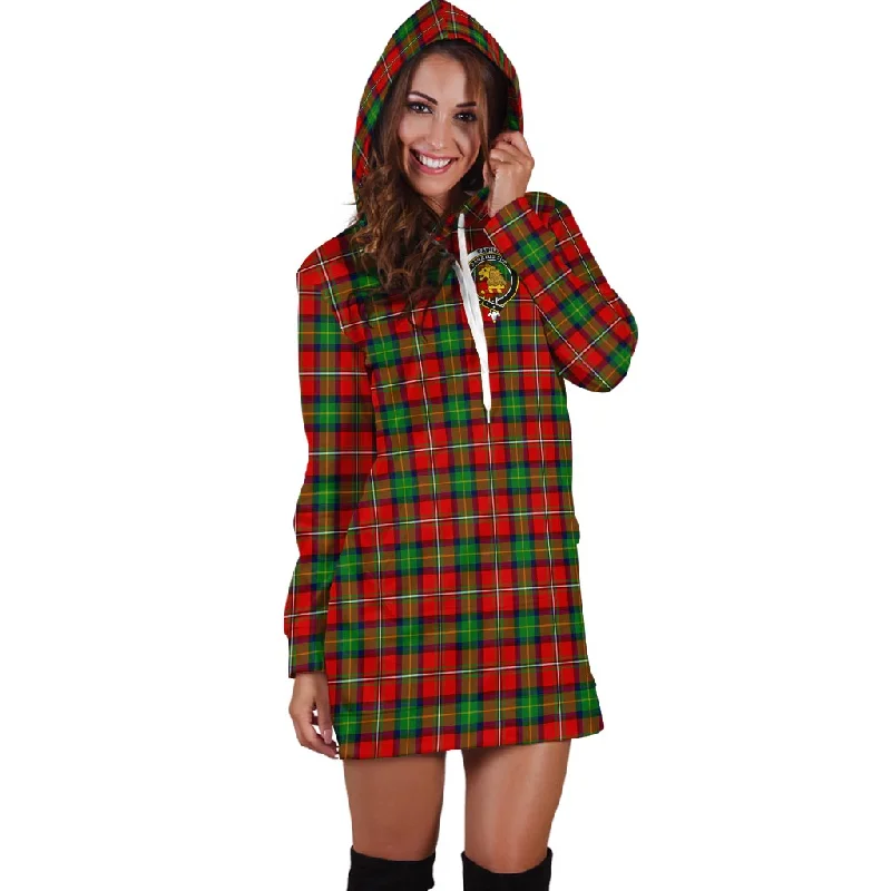 Fairlie Tartan Hoodie Dress with Family Crest Unique unclassified dresses