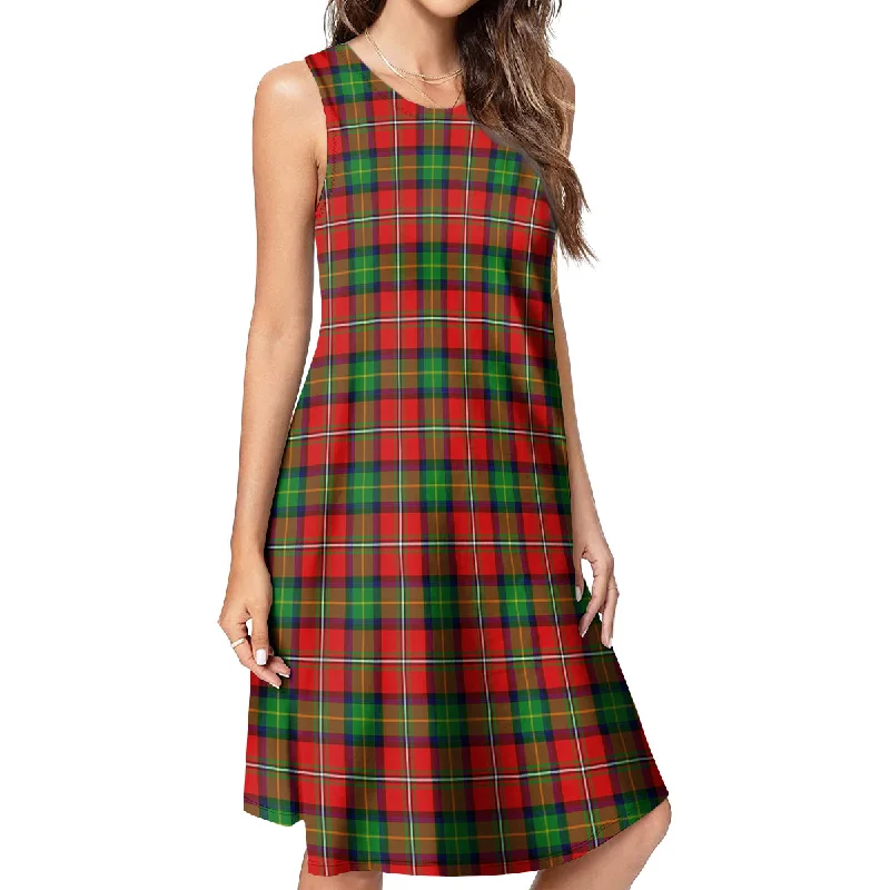 Fairlie Tartan Womens Casual Dresses One-shoulder unclassified dresses