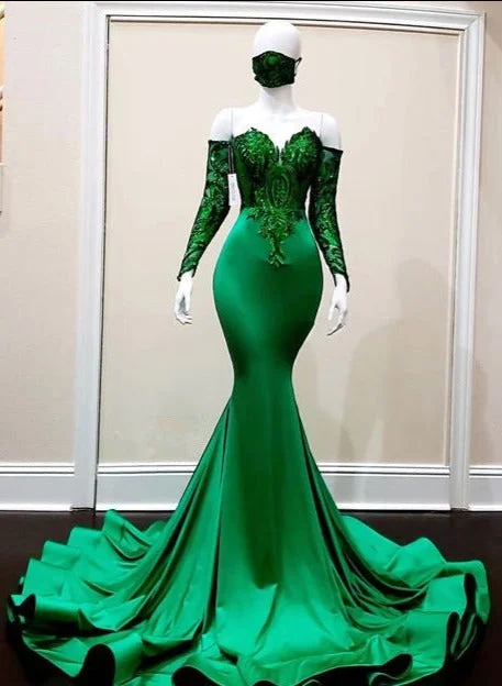 Green prom dresses, sparkly evening dresses, mermaid prom dresses Corset unclassified dresses